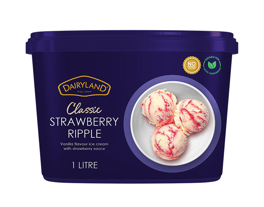 Dairyland Classic Strawberry Ripple 1 litre