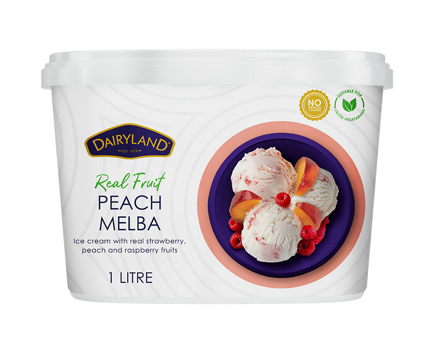 Dairyland Real Fruit Peach Melba 1 litre